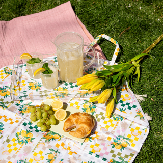 Lemon Check  Cooler Bag