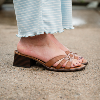Farrin Block Heel Slide Sandal