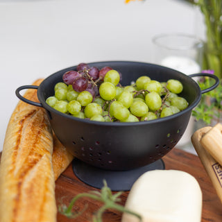 Large Black Colander