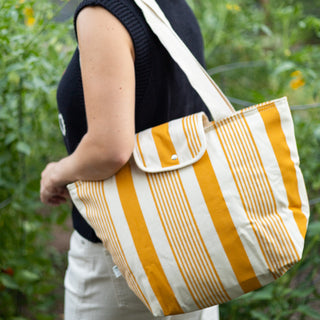 Ochre Stripe Tote
