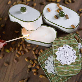 Smoke Pistachio Candle Dish