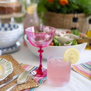 Fuchsia Wine Glass