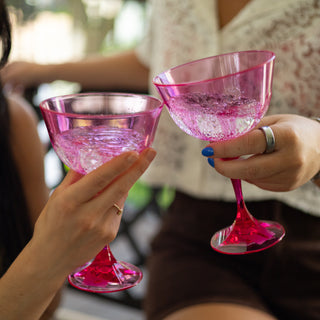 Fuchsia Wine Glass