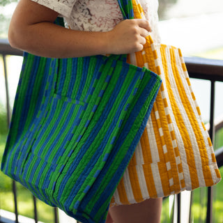 Striped Cotton Tote