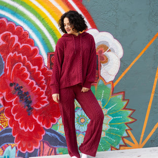 Red Cozy Chenille Pant