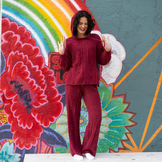 Red Cozy Chenille Hoodie