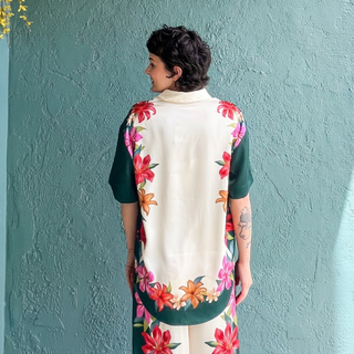 Lani Kiwi Floral Button Up