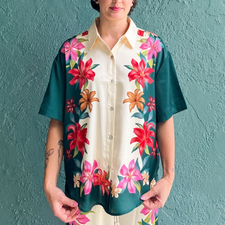Lani Kiwi Floral Button Up
