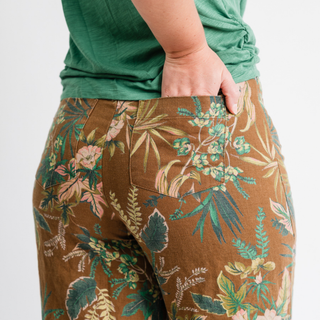 Linen Marine Wide Leg Pant Vintage Ivy