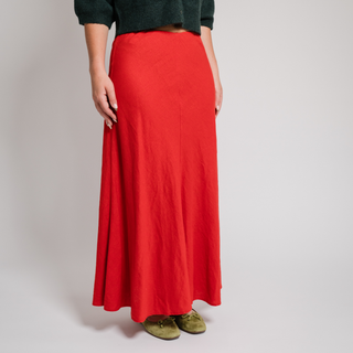 Meryl Midi Skirt Chili Pepper