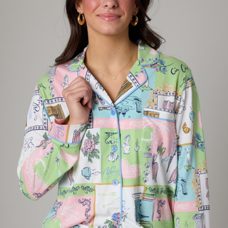 Whimsy Graphic Print Pajamas