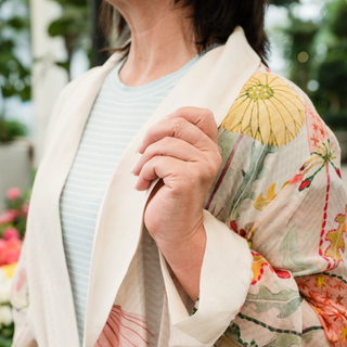 Pop Flowers Pink Gown Robe
