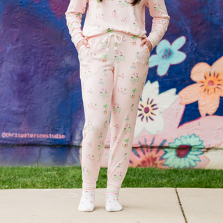 Pupcation Palms Sunnies & Sunshine Banded Pants