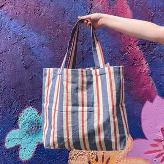 Woven Sailing Stripe Bag Tote